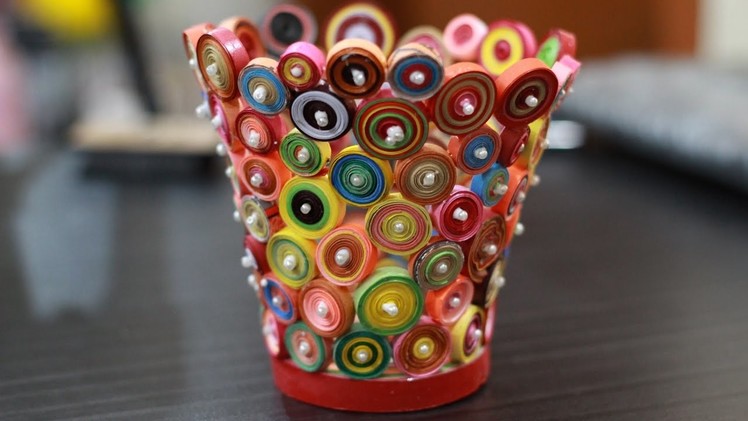 How to Make Easy Paper Pen or Pencil Holder