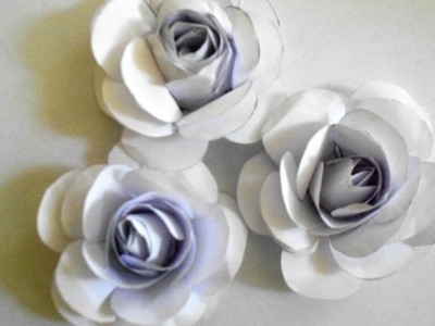 How to make paper Rose.Kako napraviti ruzu od papira