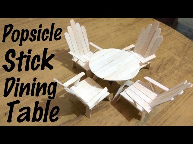 How To Make Popsicle Stick Dining Table For Doll House
