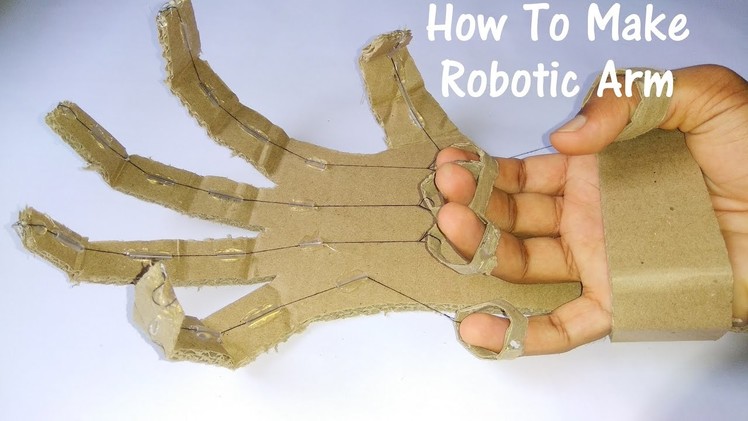 How to Make Robotic Arm Using Cardboard
