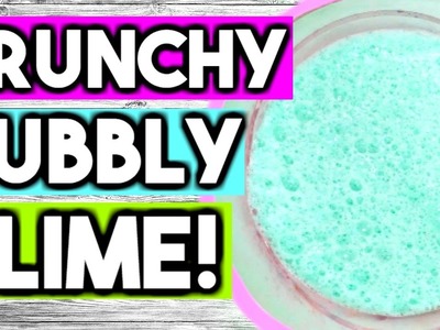 How to Make Super Crunchy Bubbly Slime WITHOUT Borax! DIY Satisfying Jumbo Bubbly Slime!