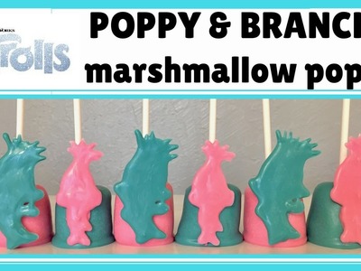 How to Make Trolls (Poppy & Branch) Marshmallow Pops