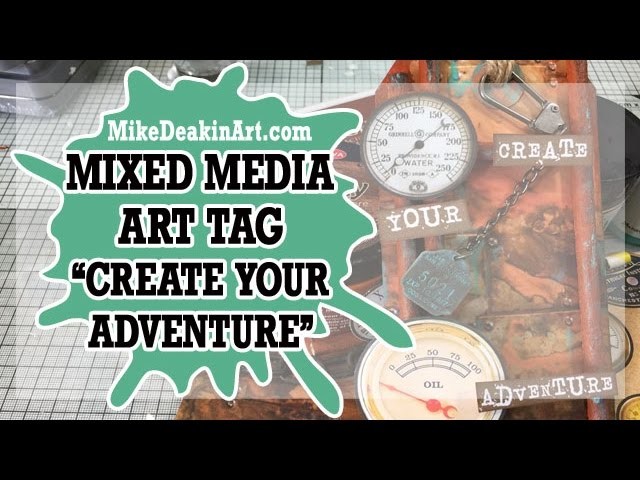How to: Mixed Media Steampunkery Art Tag