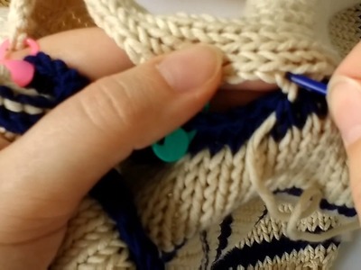 How to seam sweater sleeves to body