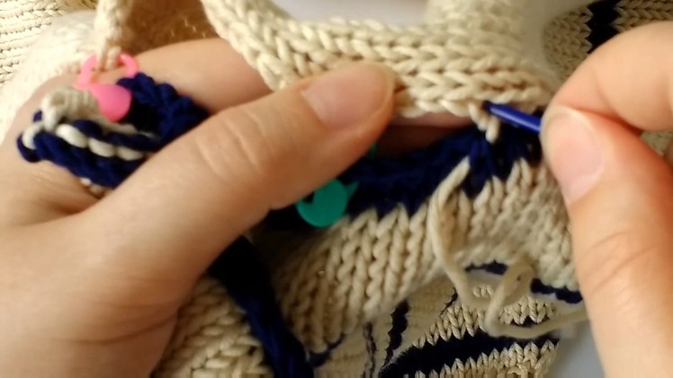 How to seam sweater sleeves to body