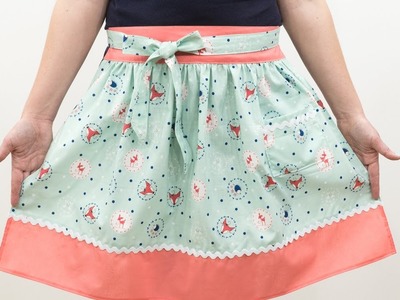How to Sew a Vintage Apron - Pattern and Assembly