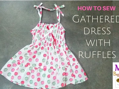 How to Sew Gathered Dress with Ruffles - Facebook Live