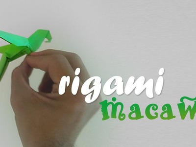 Origami Macaw - How to make a realistic Origami Macaw
