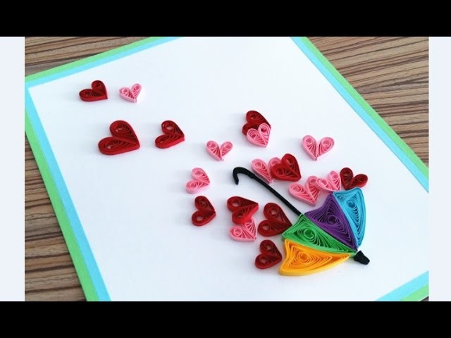 Quilling Heart For Valentine's Day Gift Ideas4. Paper Card