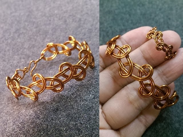 Simple knot bracelet - How to make wire jewelery 236