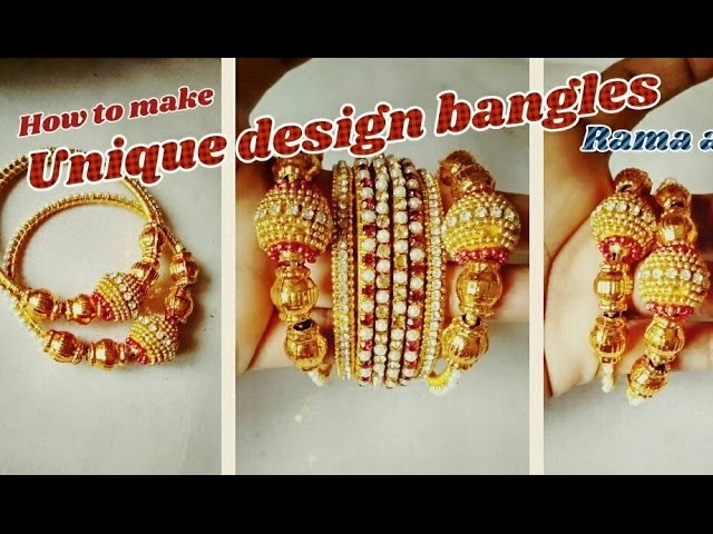 Unique design bangles - how to make bangles | jewellery tutorials