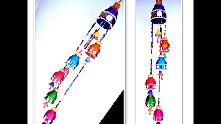 Wind chime out of Plastic Bottle | wall hanging | best out of waste  | silk thread jhumar