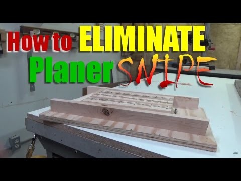 Woodworking: How to eliminate planer snipe for small projects