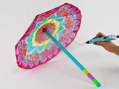 3D Pen Creations | Rainbow Umbrella DIY | 3D Pen Art