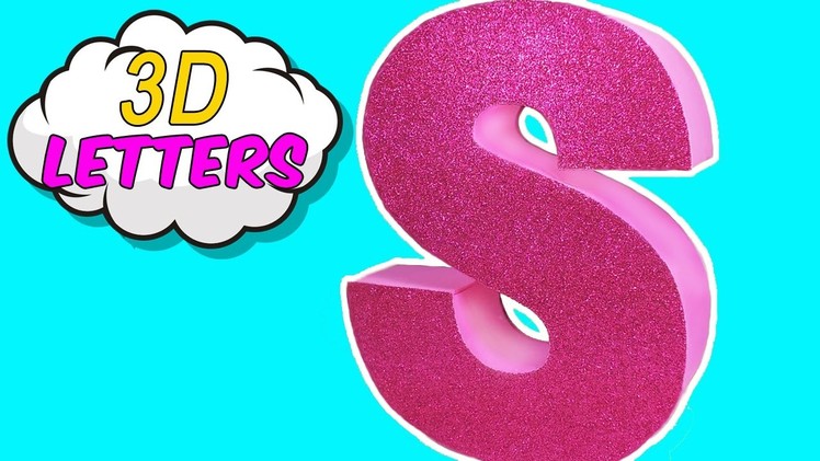 5 Minute Craft To Do When You're BORED! Amazing DIY craft! 3D LETTERS