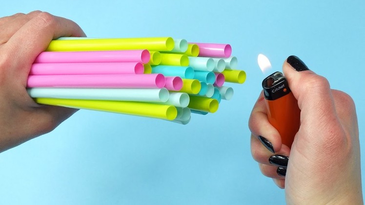 8 DIY Projects With Drinking Straws - 8 Drinking Straws Crafts and Life Hacks