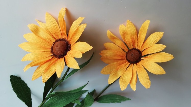 ABC TV | How To Make Rudbeckia Paper Flower From Crepe Paper - Craft Tutorial