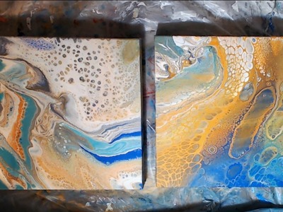 Acrylic Pouring - Viewer Request: Craft Paints and Behr 100% Acrylic Deep Base