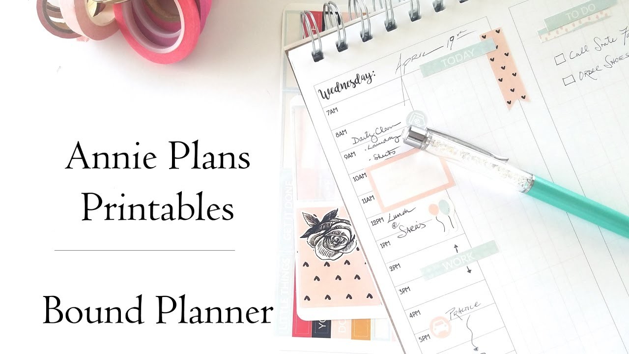 Annie Plans Printables, Bound Desktop Planner