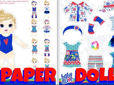 ????Baby Alive Paper Doll Craft! DIY Paper Doll Clothes! Baby Alive Kids Activities on Hasbro Website.