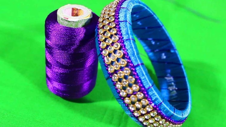 Bangles Desgins with Silk thread | DIY Bangles Making Tutorial videos || Fashion Designs Bangles