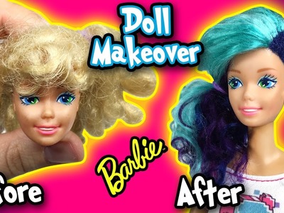Barbie Makeover - DIY Custom Thrift Store Doll and and New Look - Making Kids Toys