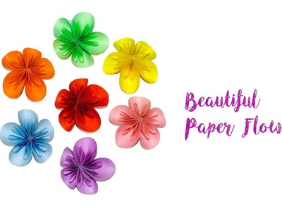 Beautiful Paper Flower || How To Make Paper Flower || Tutorial || DIY || Try At Home || Like A Boss