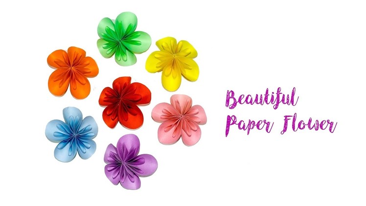 Beautiful Paper Flower || How To Make Paper Flower || Tutorial || DIY || Try At Home || Like A Boss