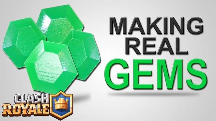 Building REAL GEMS - Clash Royale - How to get or make Gems DIY Tutorial