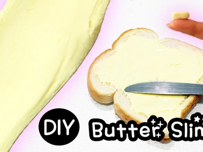 Butter Slime. NO Clay Easy Recipe. How to DIY Toturial
