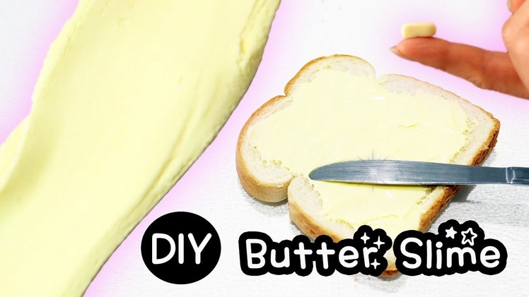 Butter Slime. NO Clay Easy Recipe. How to DIY Toturial