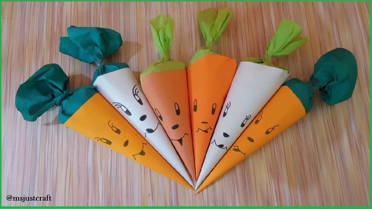 Carrot Style Gift Packing | DIY | Just Craft | Easy