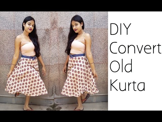 Convert Old Kurta Into Skirt | D.I.Y | Refashion