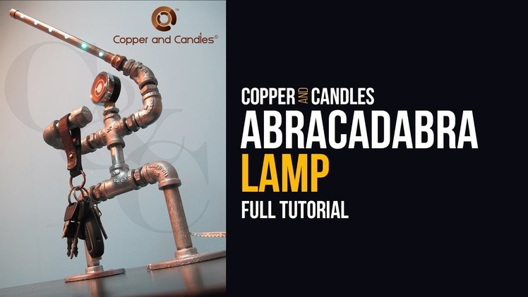 Copper Pipe LED light Tutorial DIY Galvanized Pipe Key holder Lamp