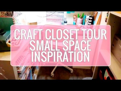CRAFT CLOSET UPDATE | NEW STORAGE | SMALL SPACE INSPIRATION