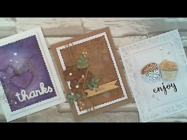 Craft With Me Series. Bold- Elegant-Earthy. Using Lace Embossing Folder