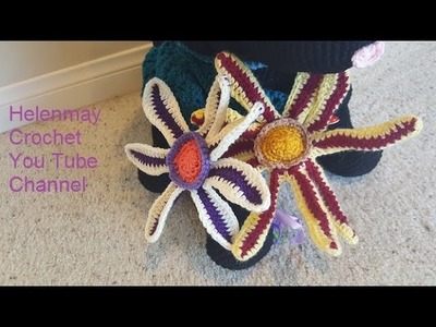 Crochet Gazania Flower DIY Video Tutorial