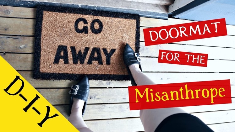 D-I-Y DOORMAT FOR THE MISANTHROPE || DIY Goth Home with ReeRee