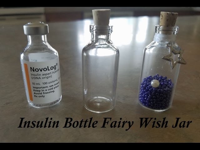 Diabetic Craft Turn old Insulin bottles into a Fairy wish jar