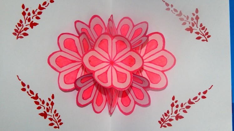 DIY 3D FLOWER POP UP CARD TUTORIAL ||  DIY Mother's Day Card