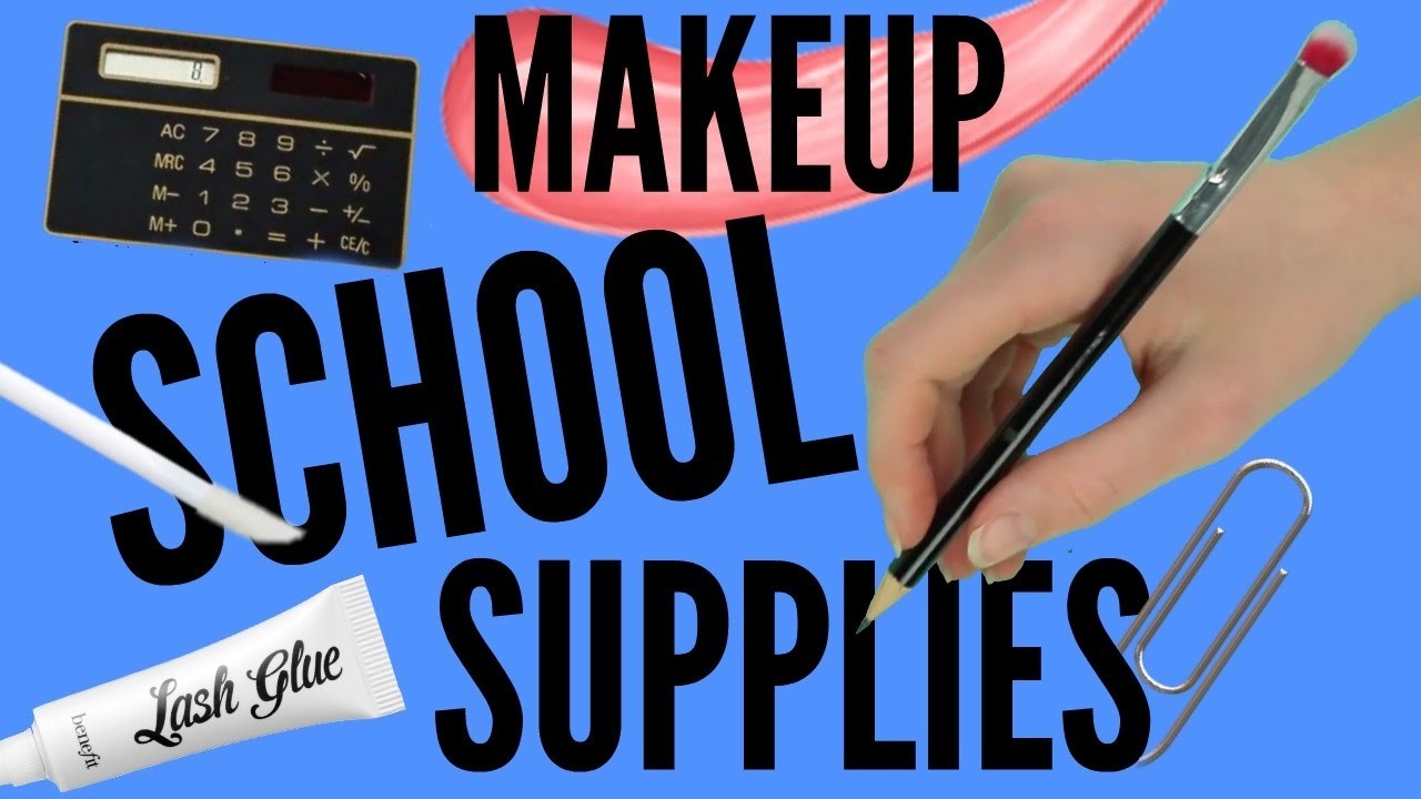 school supplies makeup