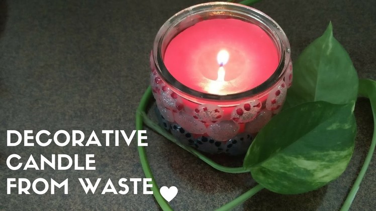 DIY: Candle making from waste