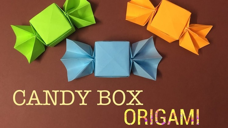 DIY : Candy Box with Lid Origami
