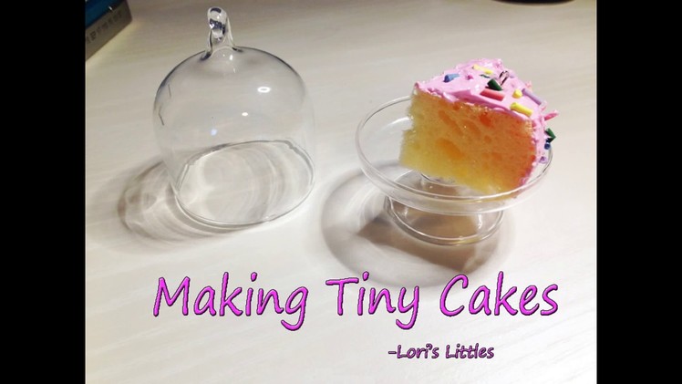 DIY Craft: Making Tiny "Sponge" Cakes