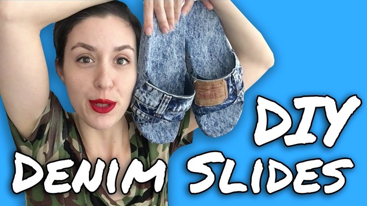 DIY Denim Slides -. Denimism | HISSYFIT