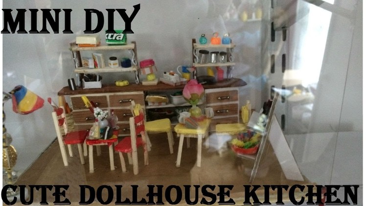 DIY DollHouse kit  (Cute Dollhouse Kitchen)