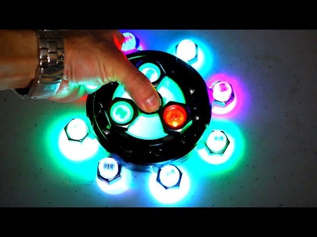 DIY Giant LED Fidget Spinner Mod! 3 EDC Hand Spinners Tutorials!