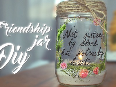 DIY GIFT IDEA - Friendship Jar - painting tutorial