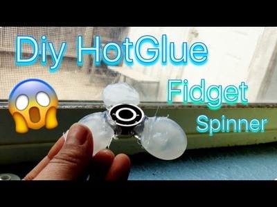 DIY HotGlue Fidget Spinner!!! (Insane Result)