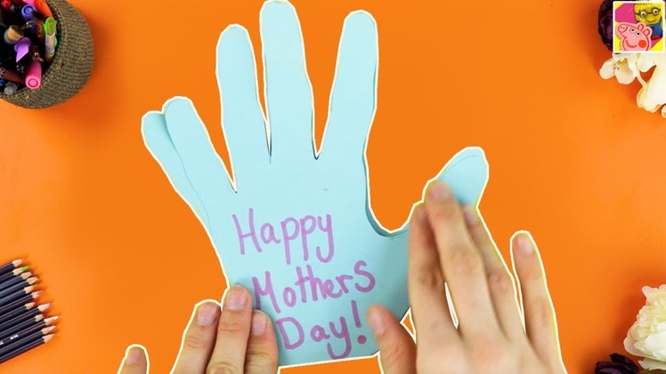 DIY: How To Make A Hand Mother's Day Card ????  Mothers Day Craft Ideas (Tutorial Video) ???? Crafty Kids